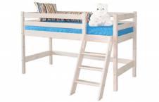 Кровать детская низкая «Соня» с наклонной лестницей (вариант 12)