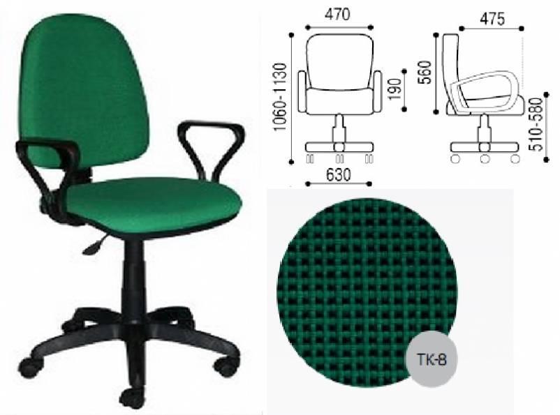 Норд кресло зеленый/черный ТК-8